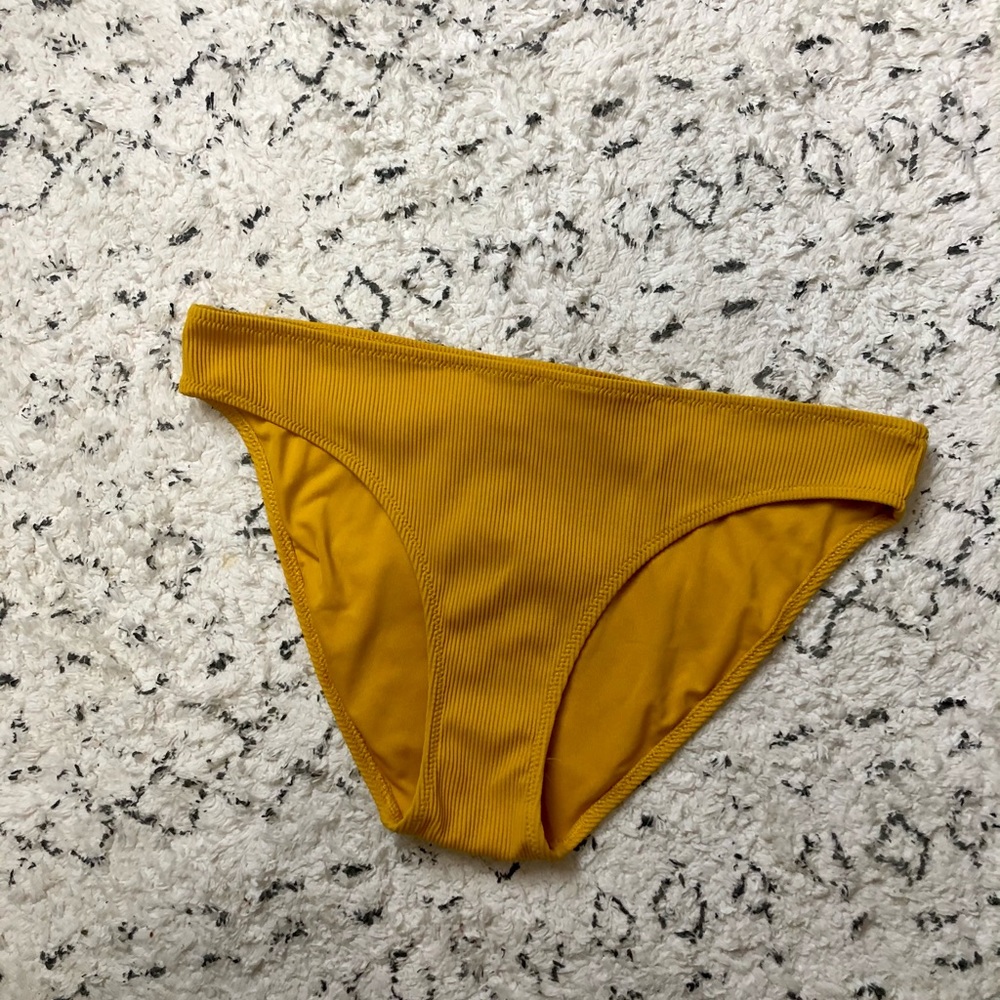 🖤 aerie mustard yellow swim bottoms